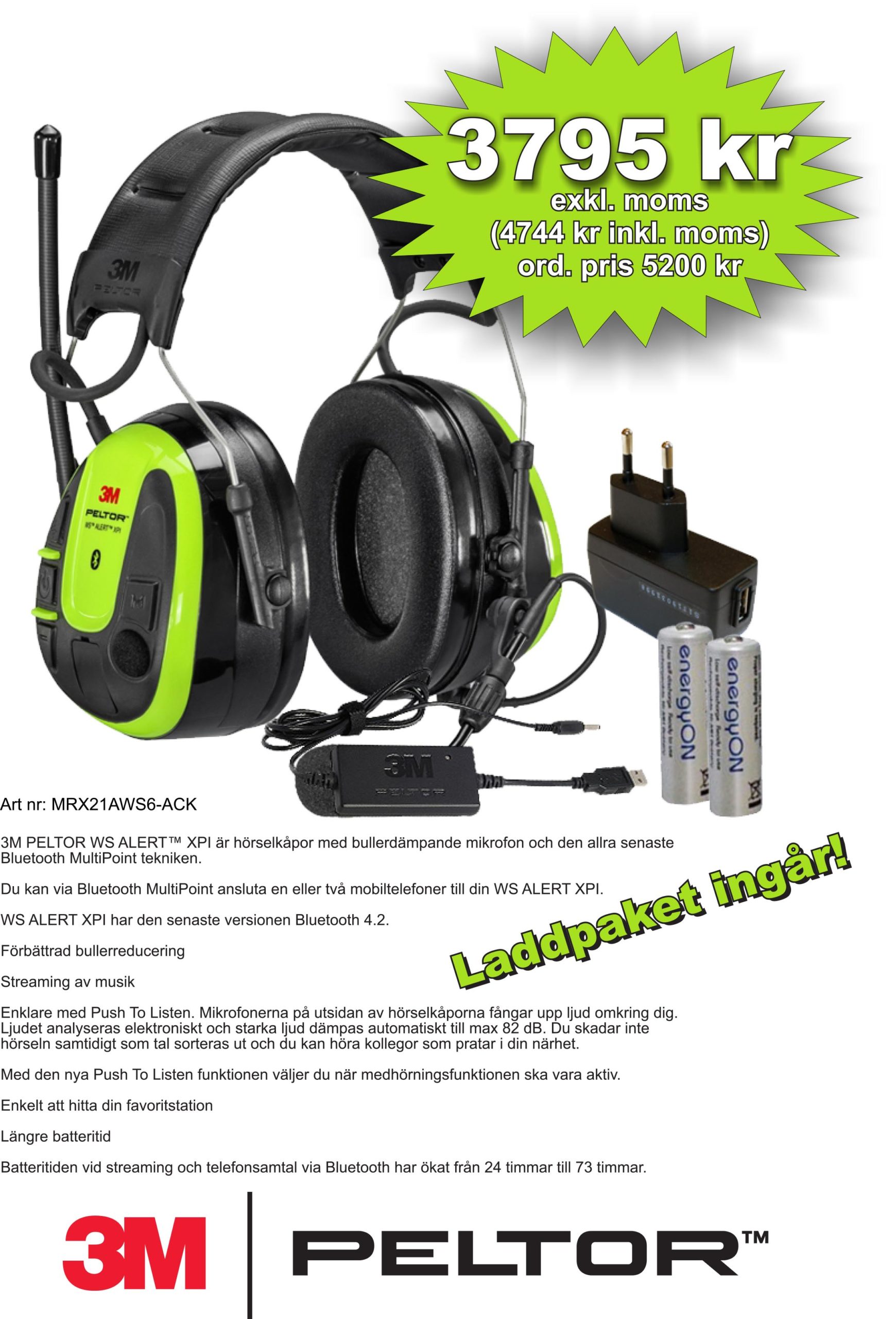 Peltor ws alert xpi ack online